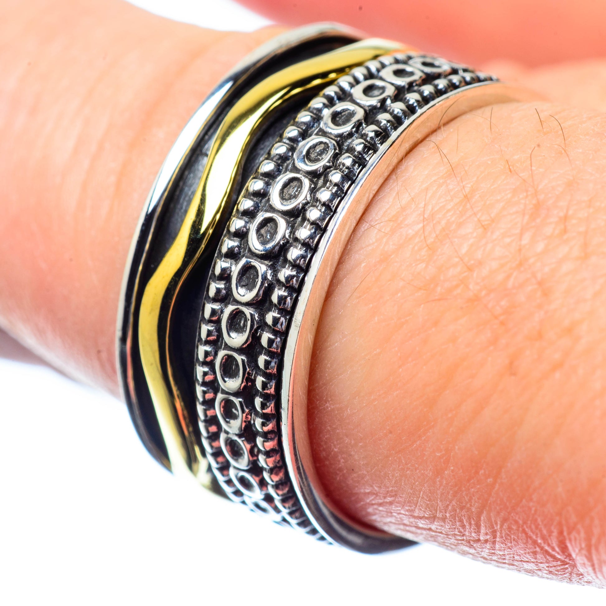Meditation Spinner Rings handcrafted by Ana Silver Co - RING26755