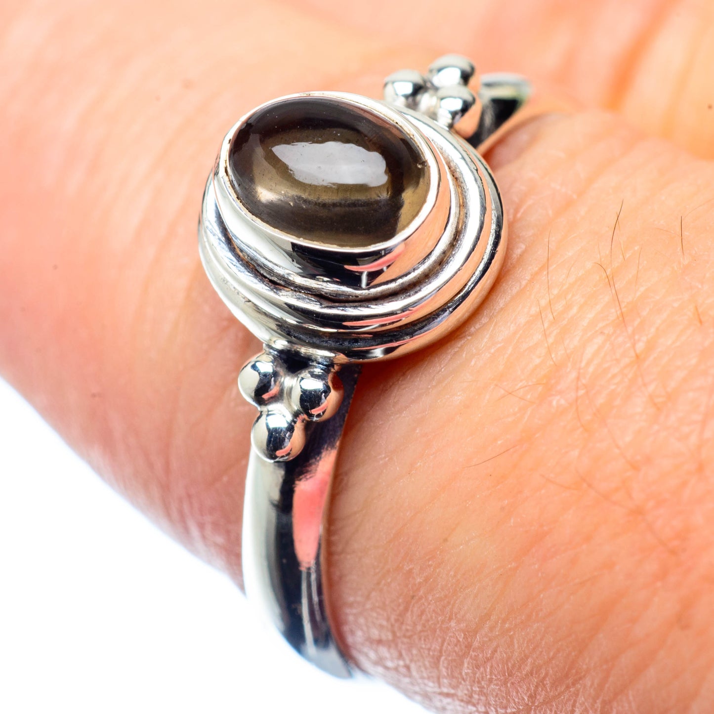 Smoky Quartz Rings handcrafted by Ana Silver Co - RING26777