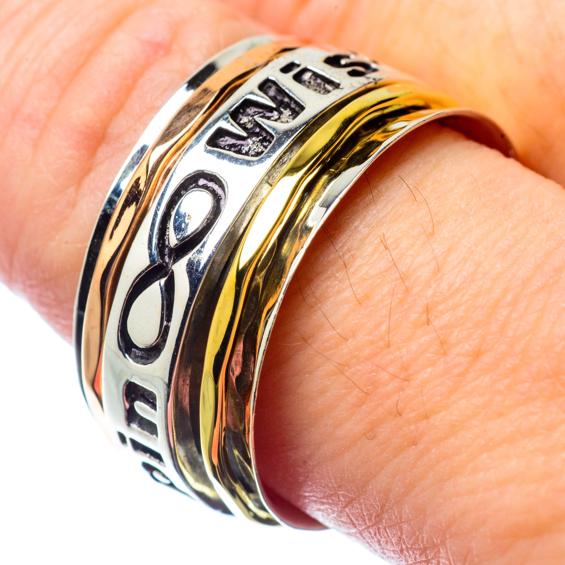 Meditation Spinner Rings handcrafted by Ana Silver Co - RING26820