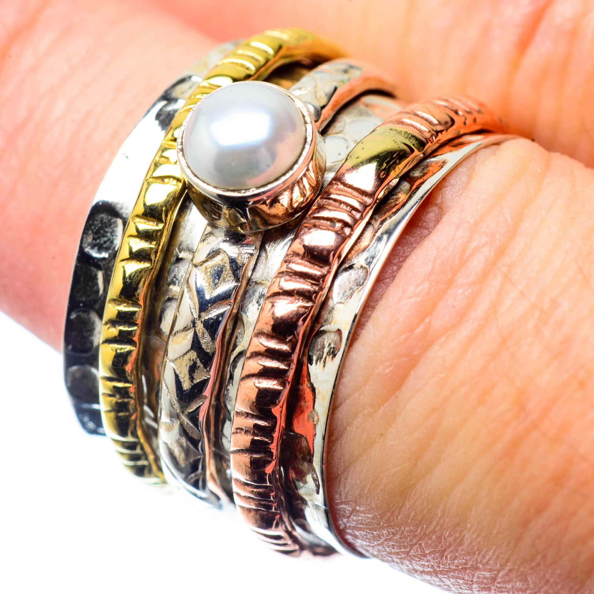 Cultured Pearl Rings handcrafted by Ana Silver Co - RING26821