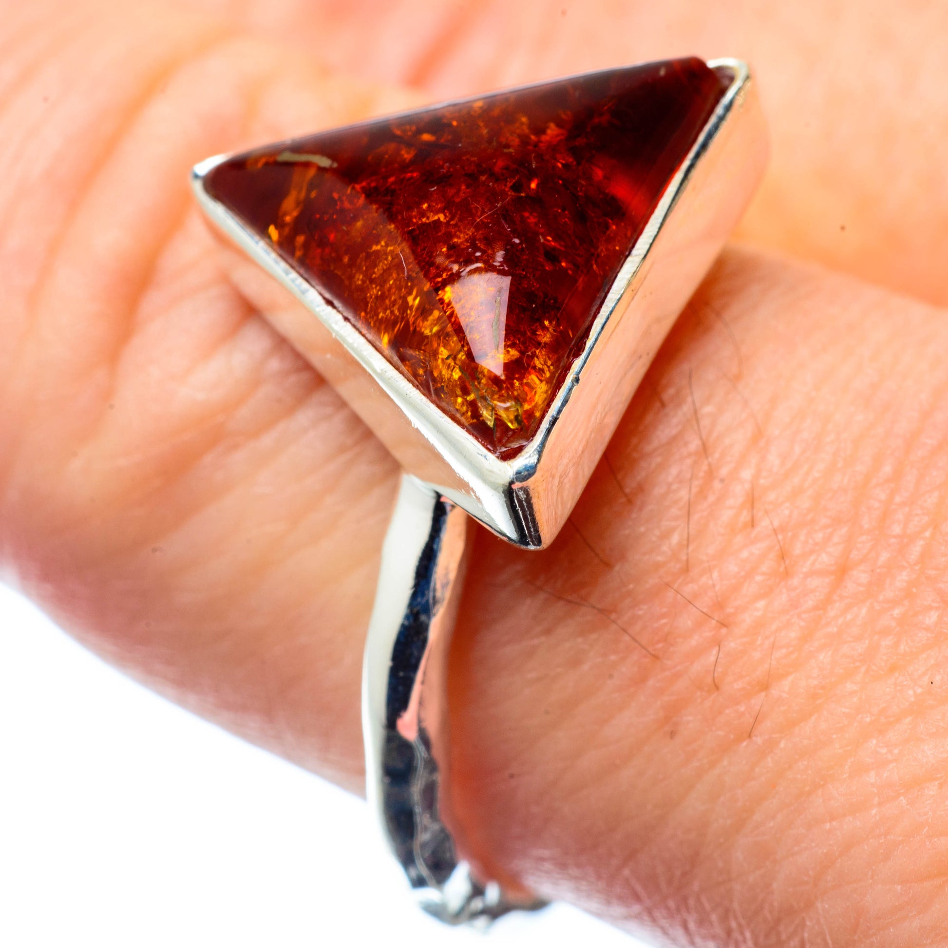 Baltic Amber Rings handcrafted by Ana Silver Co - RING26846