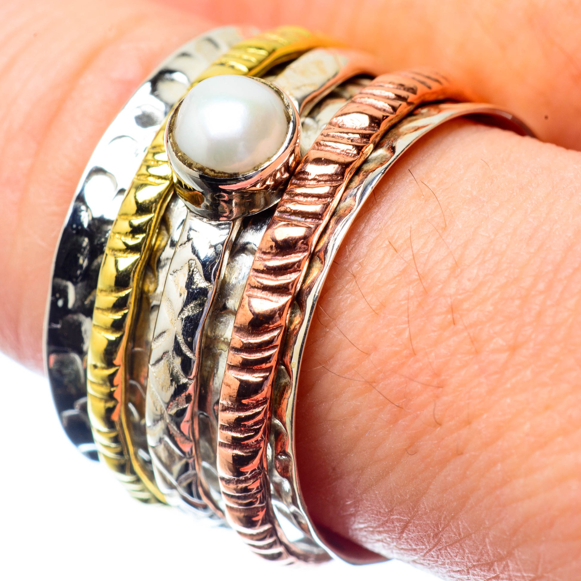 Cultured Pearl Rings handcrafted by Ana Silver Co - RING26854
