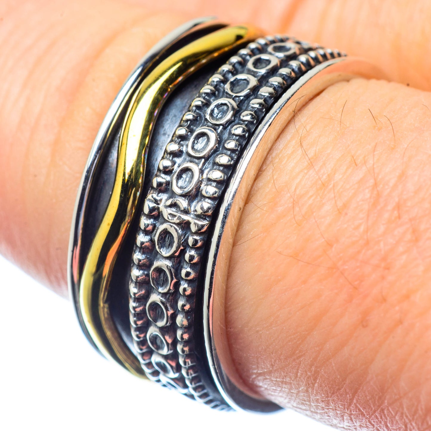 Meditation Spinner Rings handcrafted by Ana Silver Co - RING26927