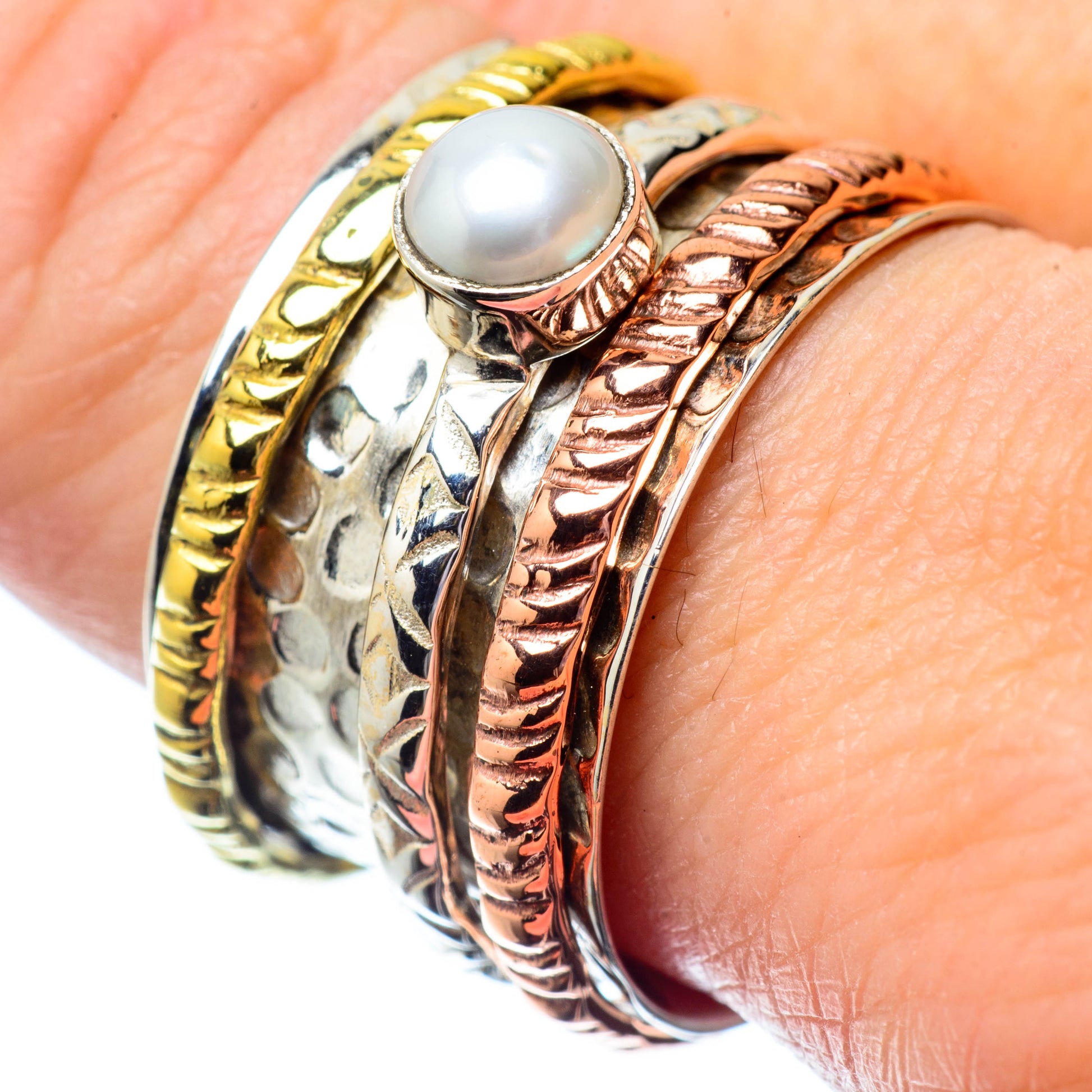 Cultured Pearl Rings handcrafted by Ana Silver Co - RING26972