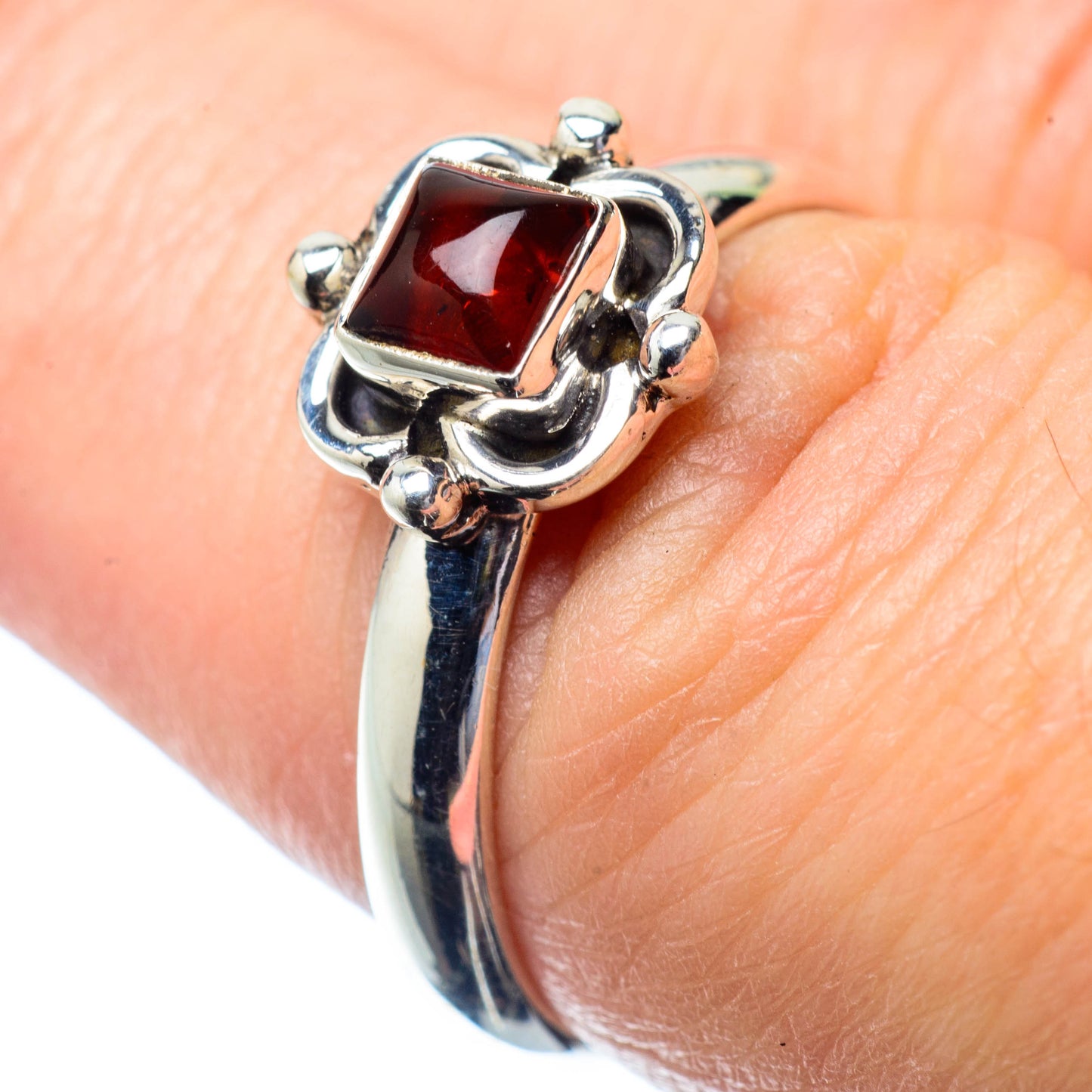 Garnet Rings handcrafted by Ana Silver Co - RING27000