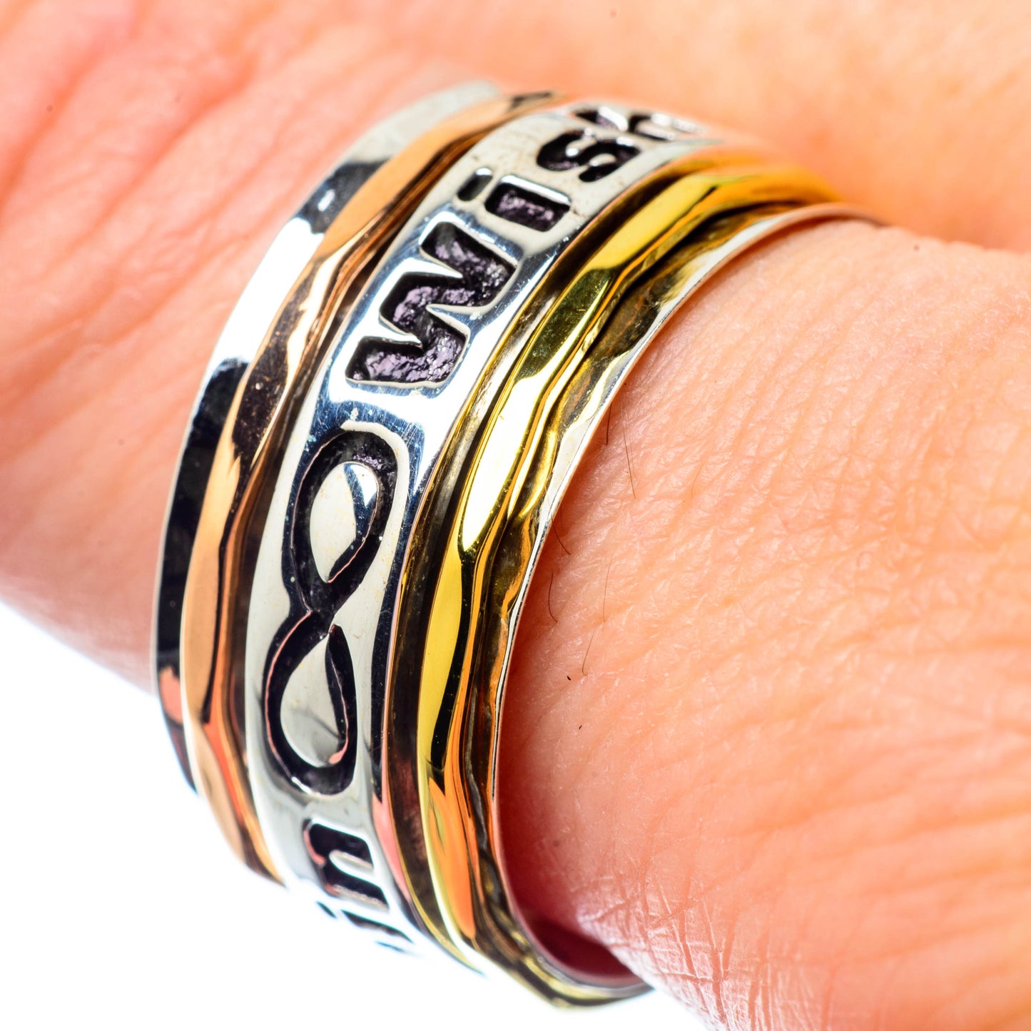 Meditation Spinner Rings handcrafted by Ana Silver Co - RING27015