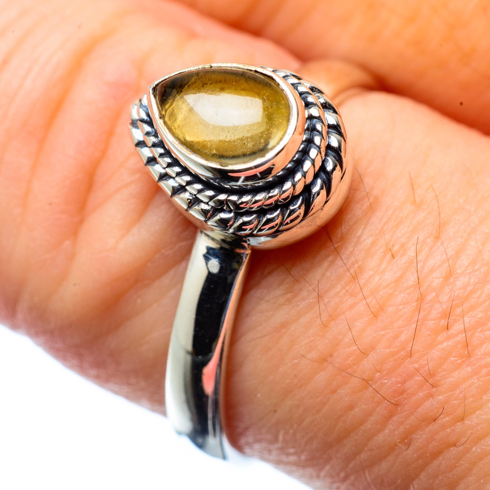 Citrine Rings handcrafted by Ana Silver Co - RING27110