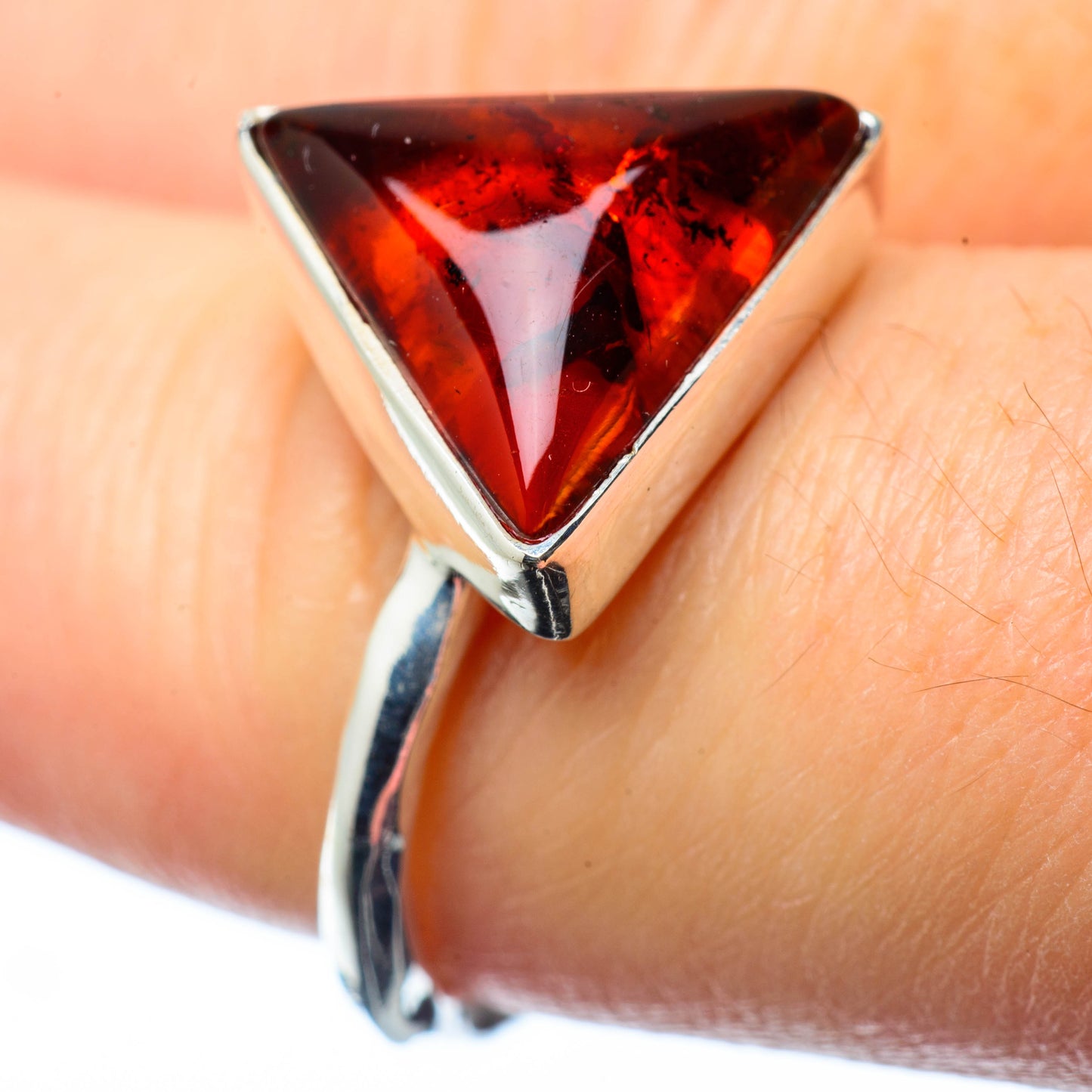 Baltic Amber Rings handcrafted by Ana Silver Co - RING27145