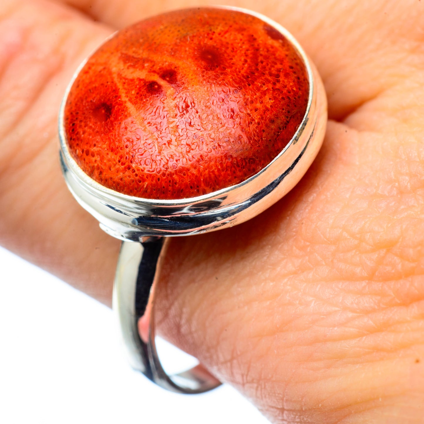 Sponge Coral Rings handcrafted by Ana Silver Co - RING27773