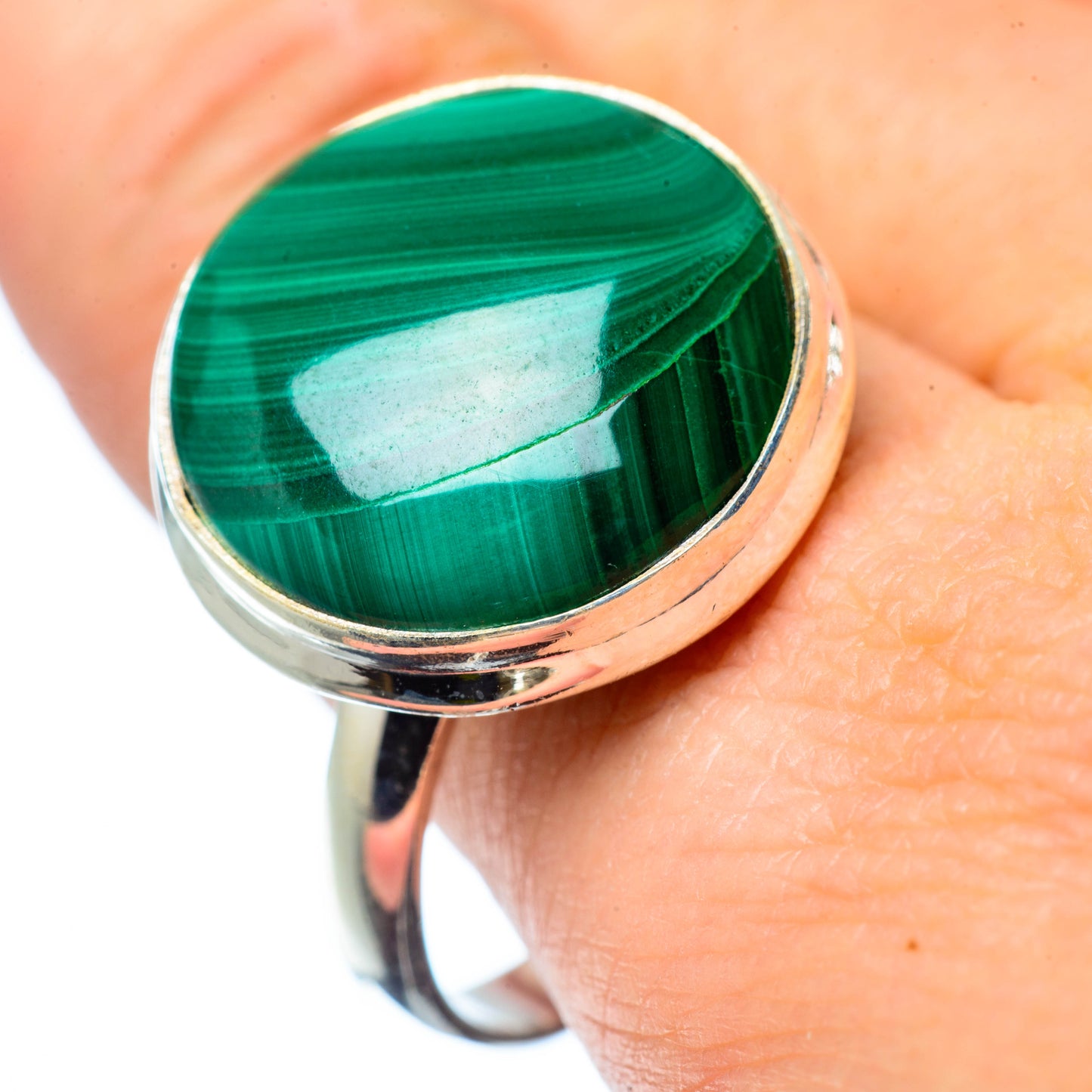 Malachite Rings handcrafted by Ana Silver Co - RING27848