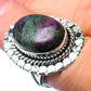 Ruby Zoisite Rings handcrafted by Ana Silver Co - RING27894