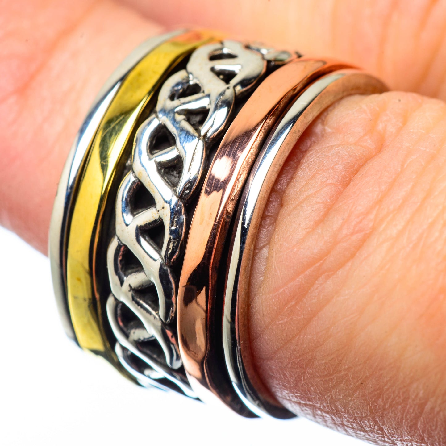 Meditation Spinner Rings handcrafted by Ana Silver Co - RING27973