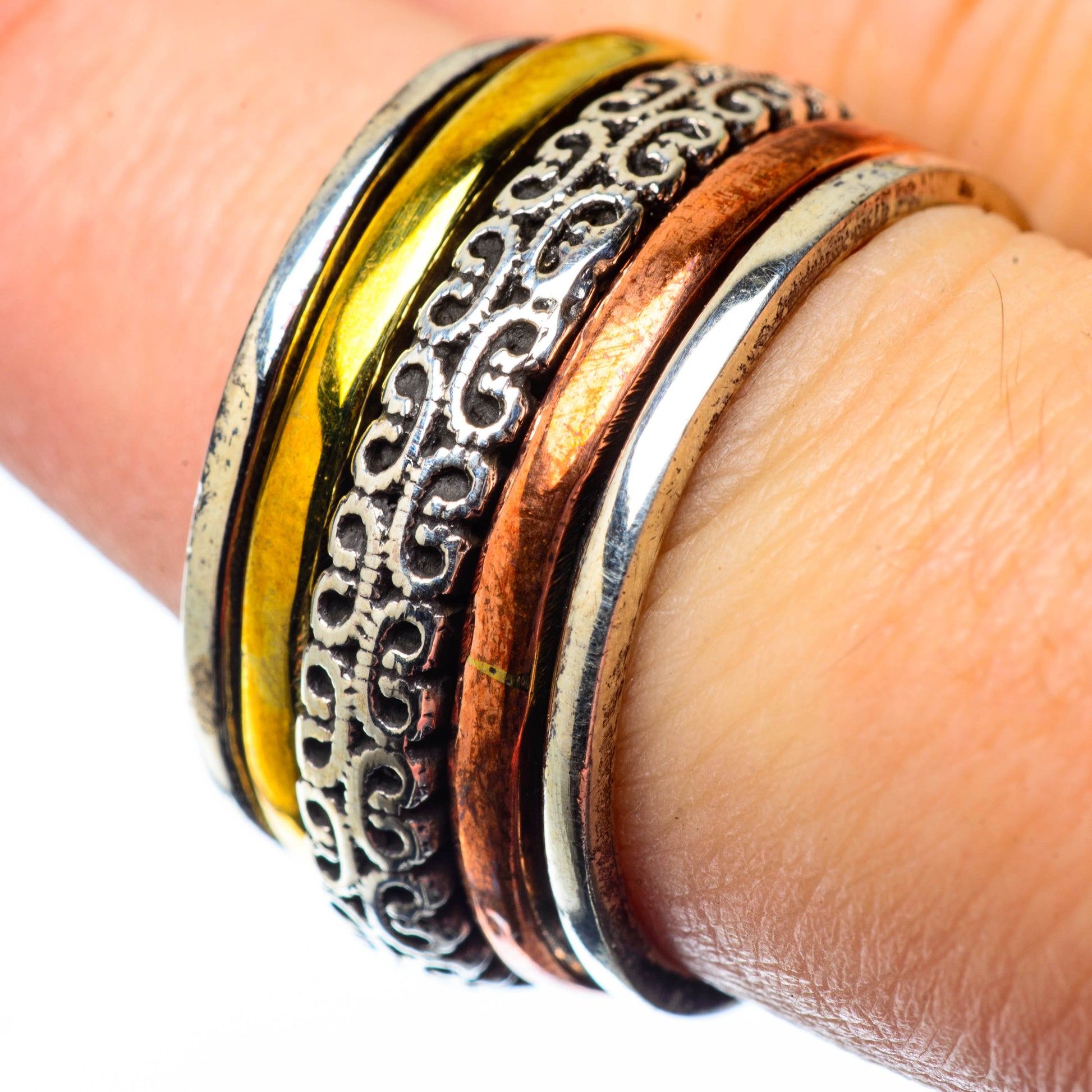 Meditation Spinner Rings handcrafted by Ana Silver Co - RING27974