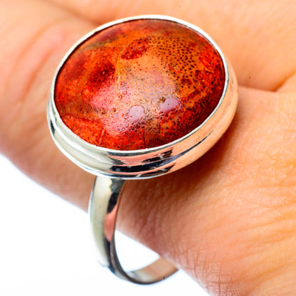 Sponge Coral Rings handcrafted by Ana Silver Co - RING28213