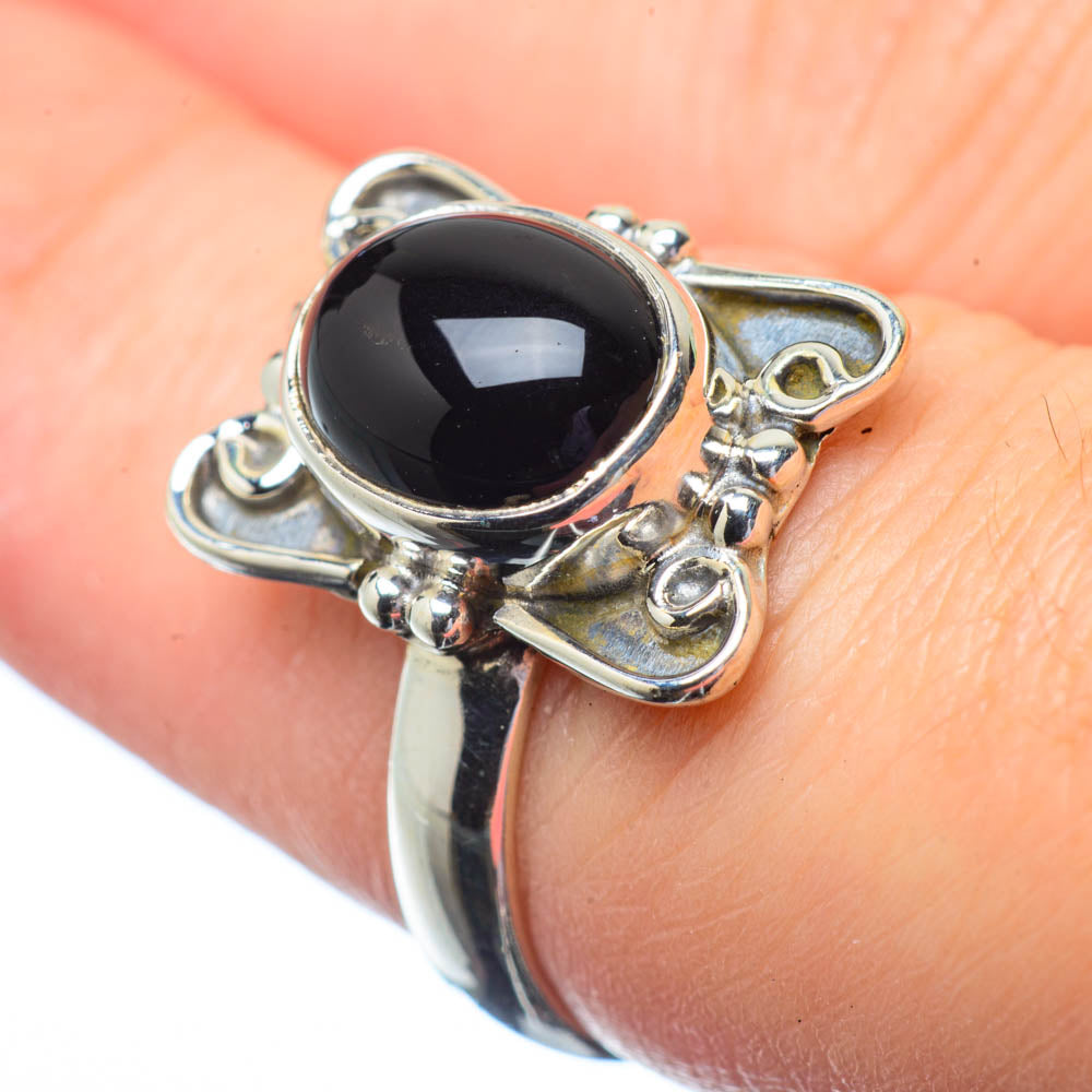 Black Onyx Rings handcrafted by Ana Silver Co - RING28558