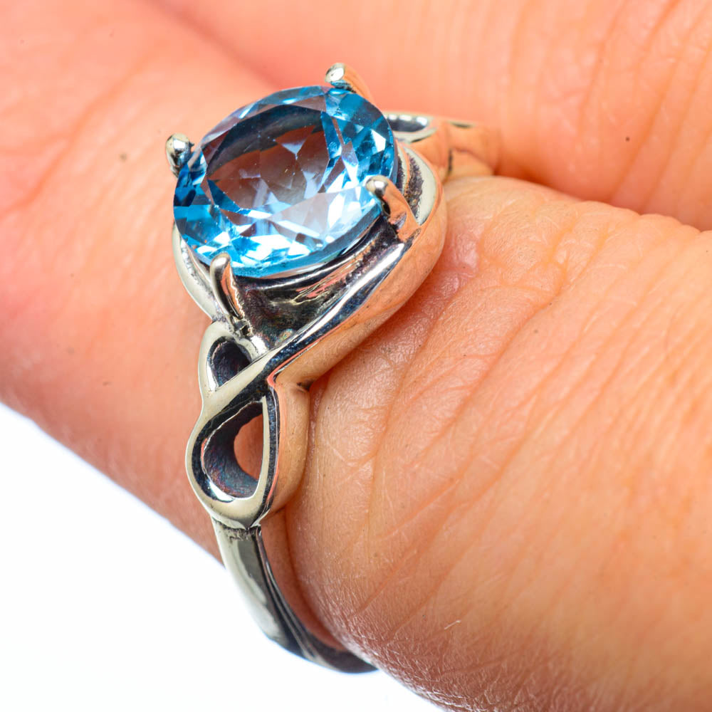Blue Topaz Rings handcrafted by Ana Silver Co - RING28810