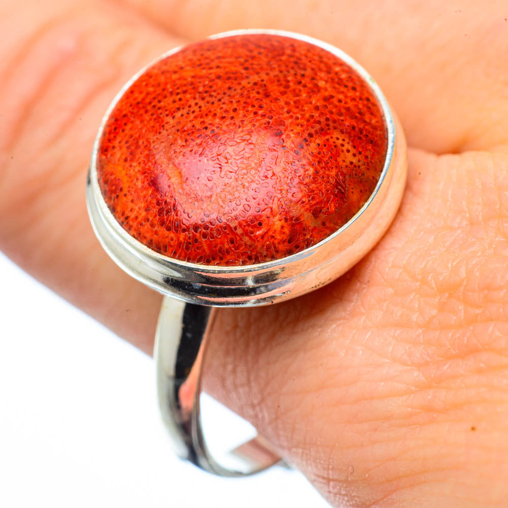 Sponge Coral Rings handcrafted by Ana Silver Co - RING28836
