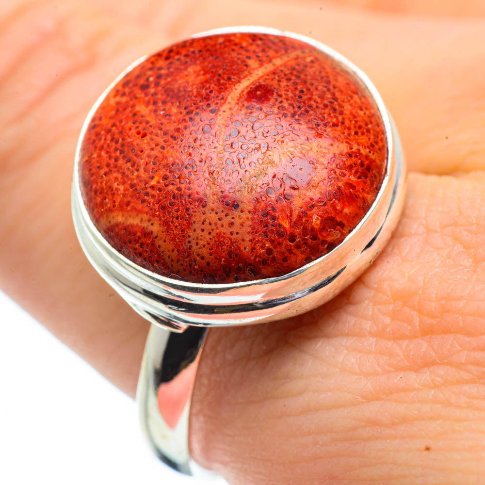 Sponge Coral Rings handcrafted by Ana Silver Co - RING29159