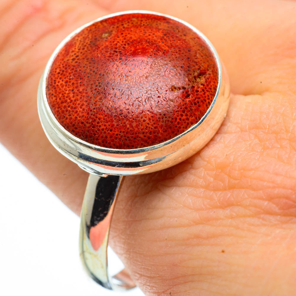 Sponge Coral Rings handcrafted by Ana Silver Co - RING29167