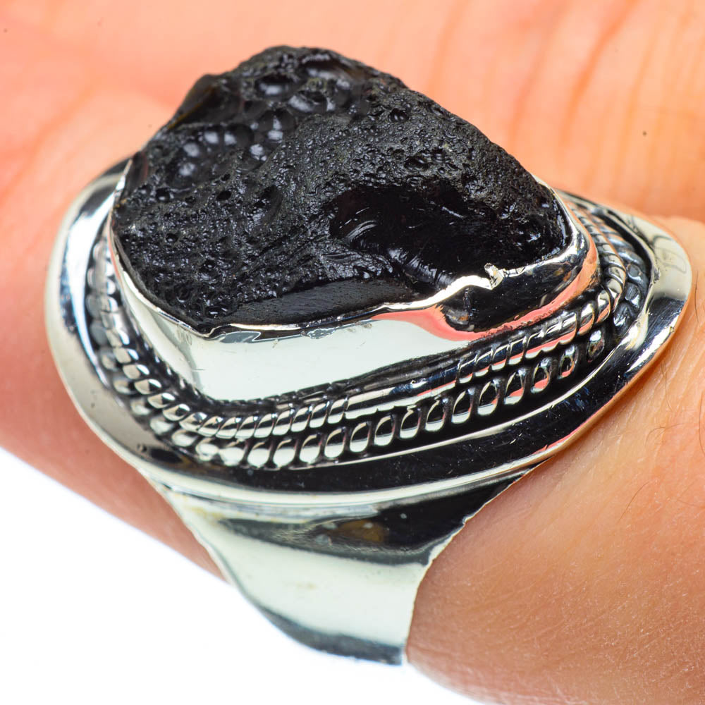 Tektite Rings handcrafted by Ana Silver Co - RING29221