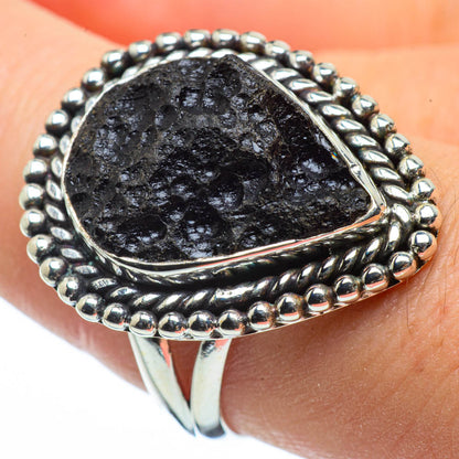 Tektite Rings handcrafted by Ana Silver Co - RING29239