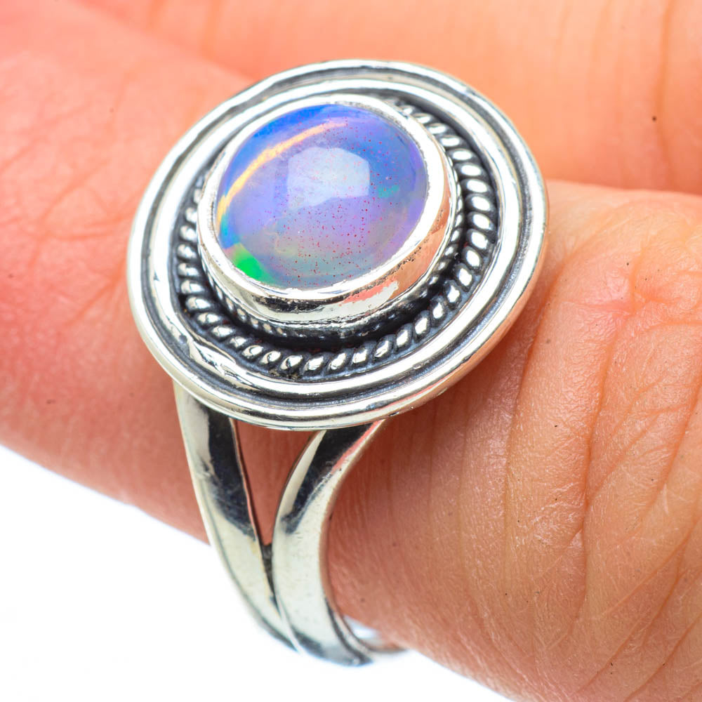 Ethiopian Opal Rings handcrafted by Ana Silver Co - RING29318