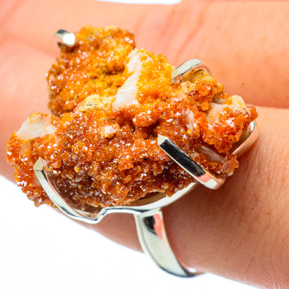 Vanadinite Rings handcrafted by Ana Silver Co - RING29379