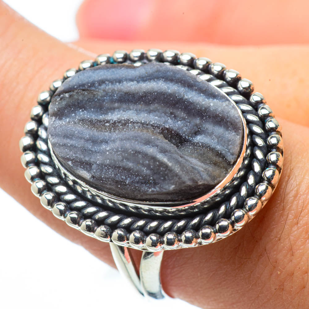 Desert Druzy Rings handcrafted by Ana Silver Co - RING29557