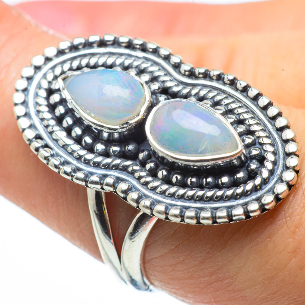 Ethiopian Opal Rings handcrafted by Ana Silver Co - RING29736