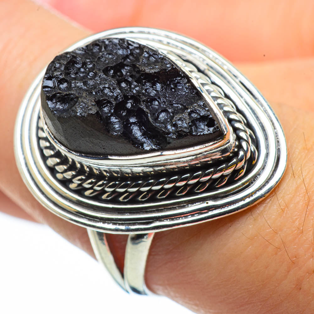Tektite Rings handcrafted by Ana Silver Co - RING29751