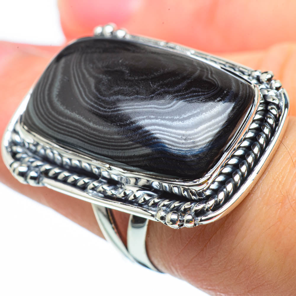 Psilomelane Rings handcrafted by Ana Silver Co - RING29805