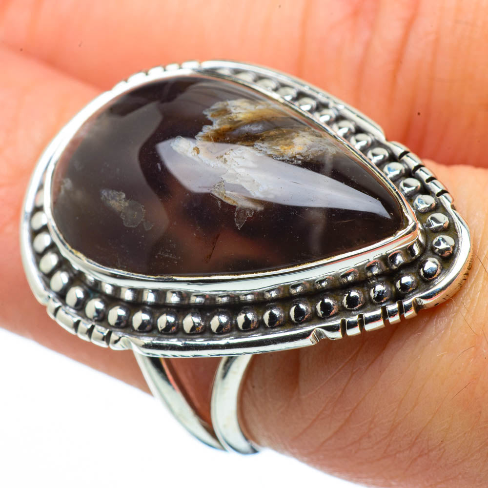 Turkish Tube Agate Rings handcrafted by Ana Silver Co - RING29830