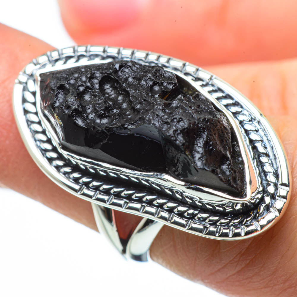 Tektite Rings handcrafted by Ana Silver Co - RING29845