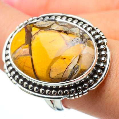Brecciated Mookaite Rings handcrafted by Ana Silver Co - RING29967