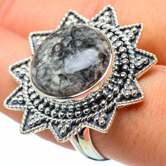 Pinolith Jasper Rings handcrafted by Ana Silver Co - RING29981