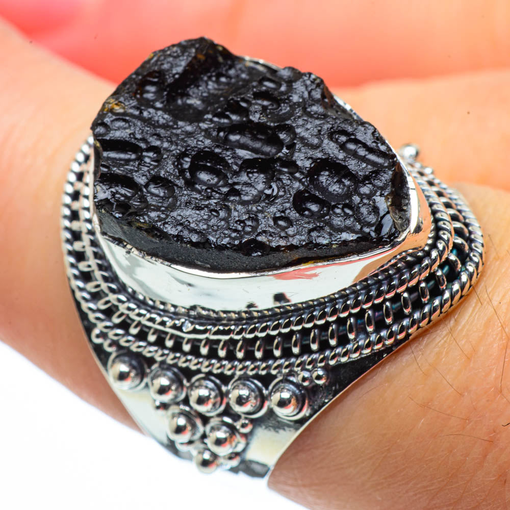 Tektite Rings handcrafted by Ana Silver Co - RING30009