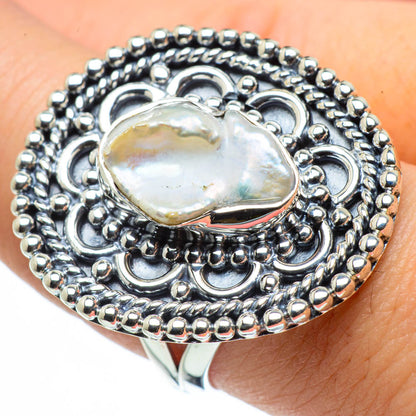 Mother Of Pearl Rings handcrafted by Ana Silver Co - RING30302
