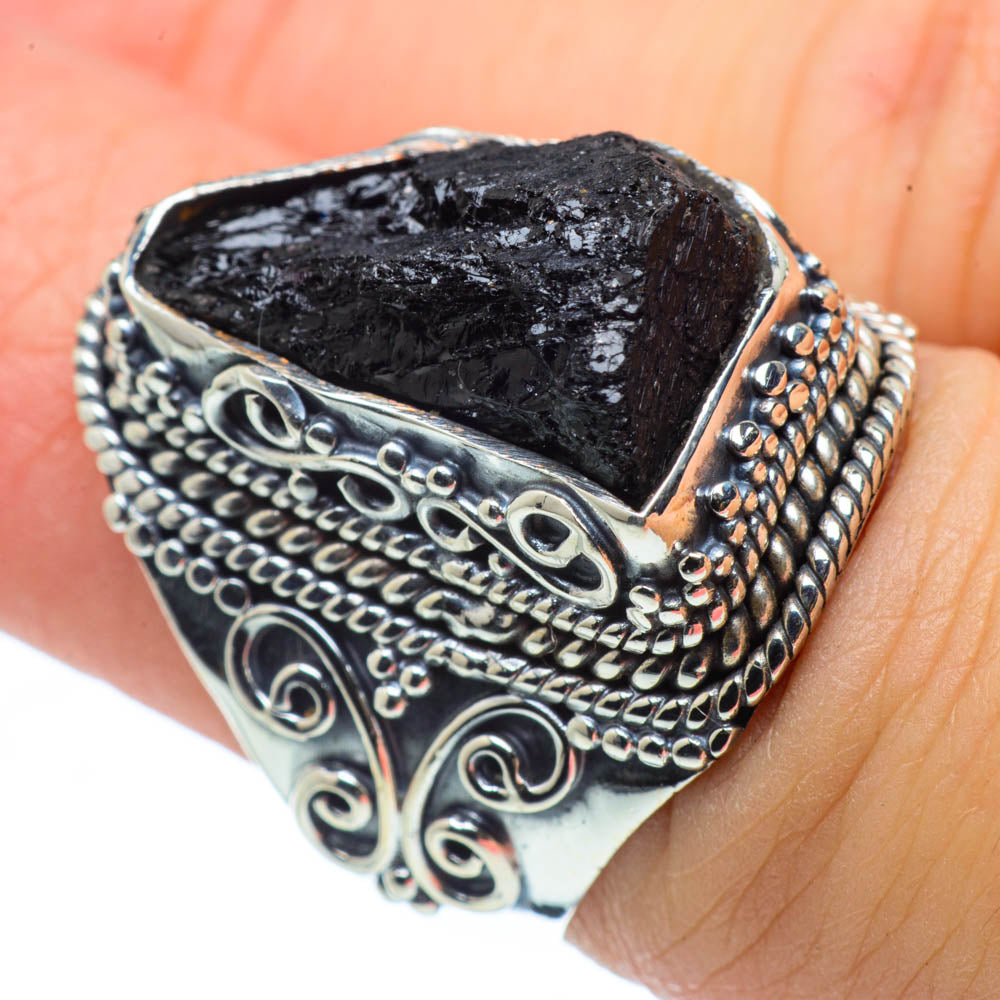 Tektite Rings handcrafted by Ana Silver Co - RING30512
