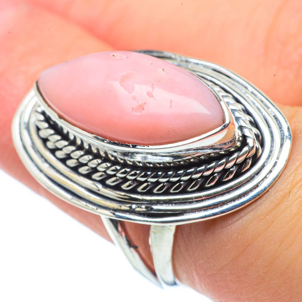 Pink Opal Rings handcrafted by Ana Silver Co - RING30544