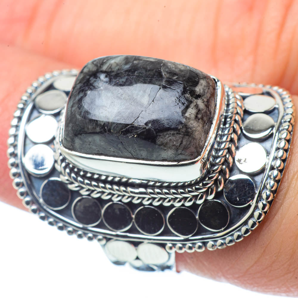 Pinolith Jasper Rings handcrafted by Ana Silver Co - RING30686