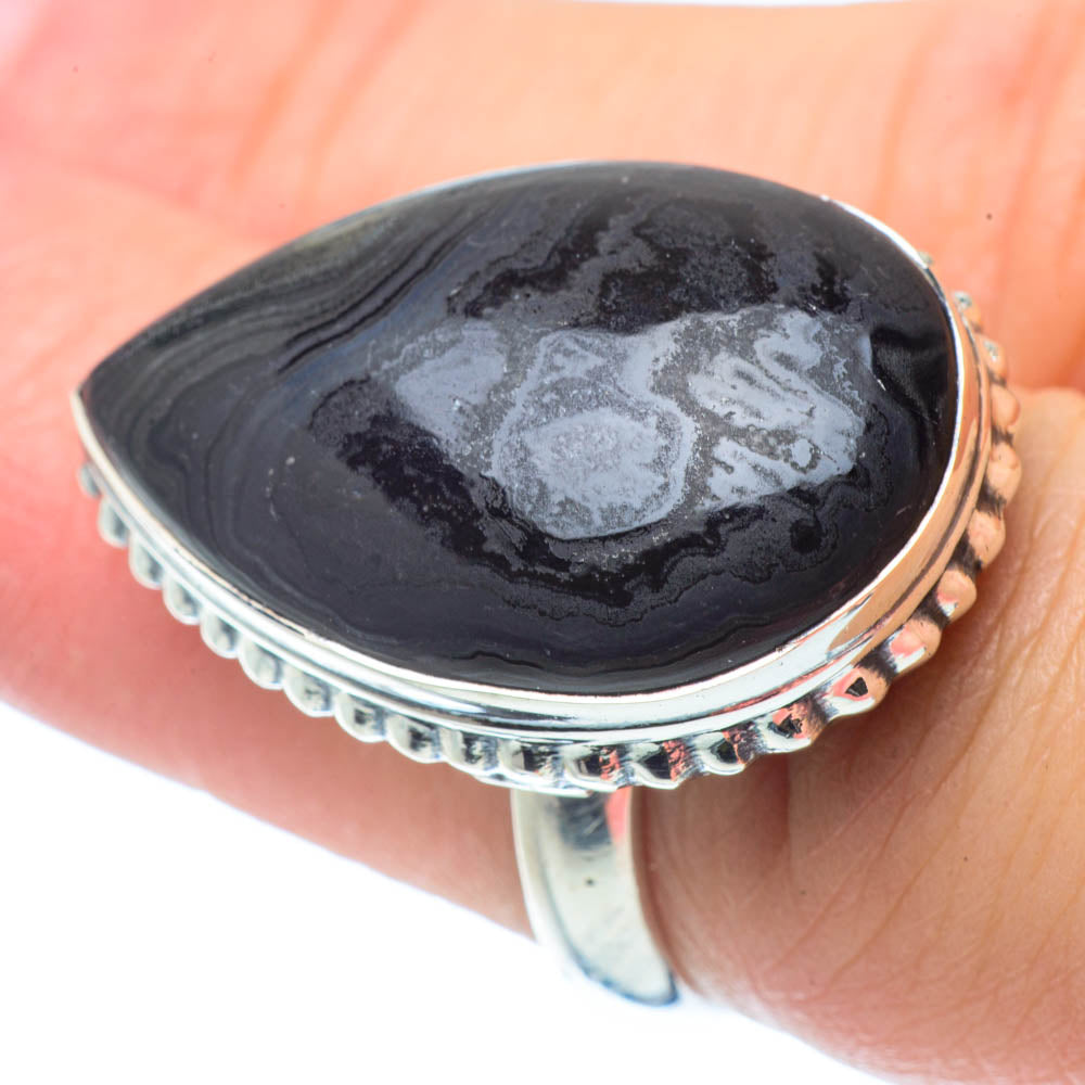 Psilomelane Rings handcrafted by Ana Silver Co - RING30732