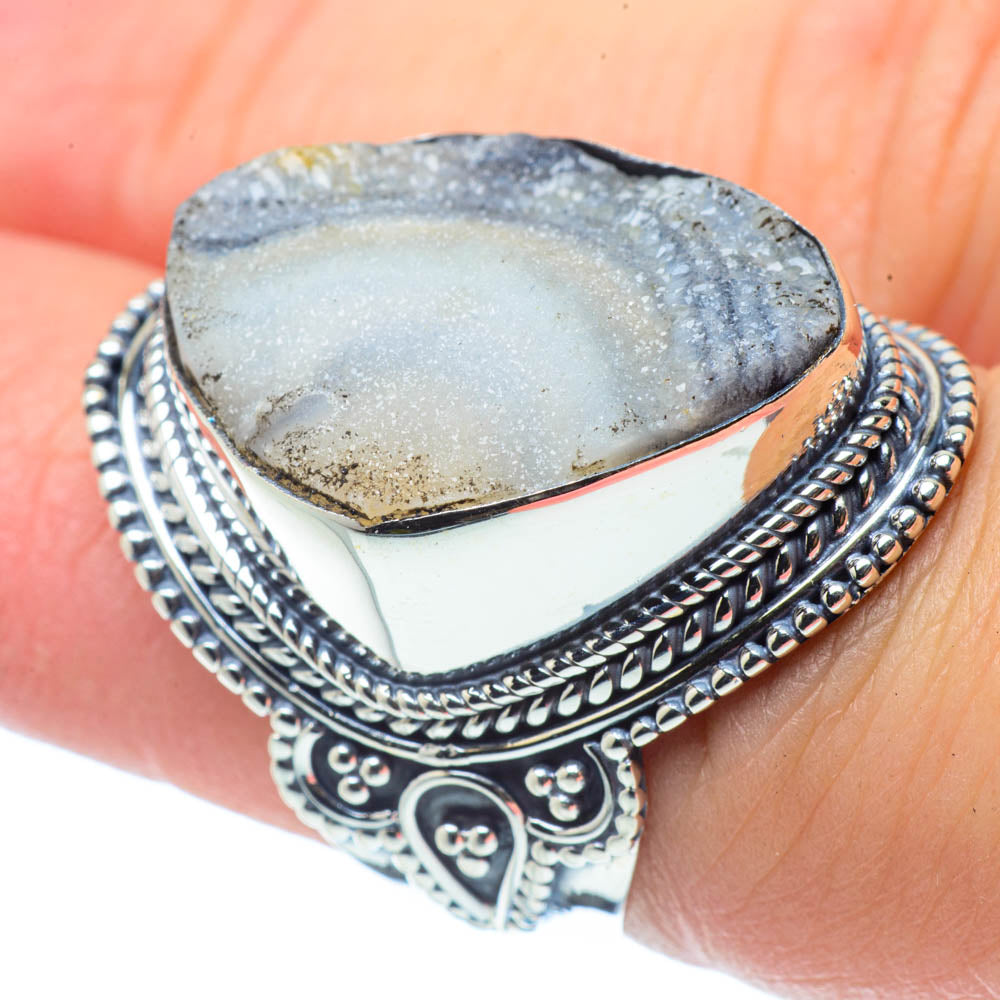 Desert Druzy Rings handcrafted by Ana Silver Co - RING30742