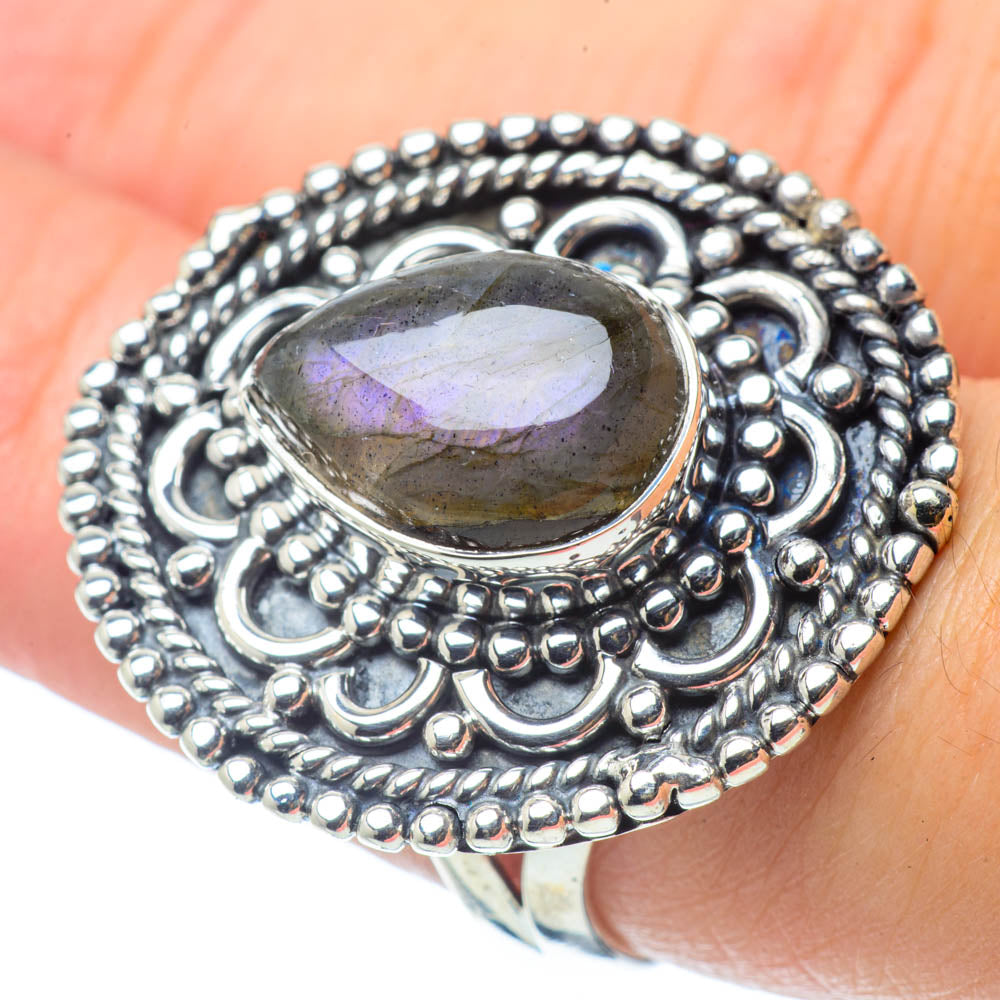 Labradorite Rings handcrafted by Ana Silver Co - RING30774
