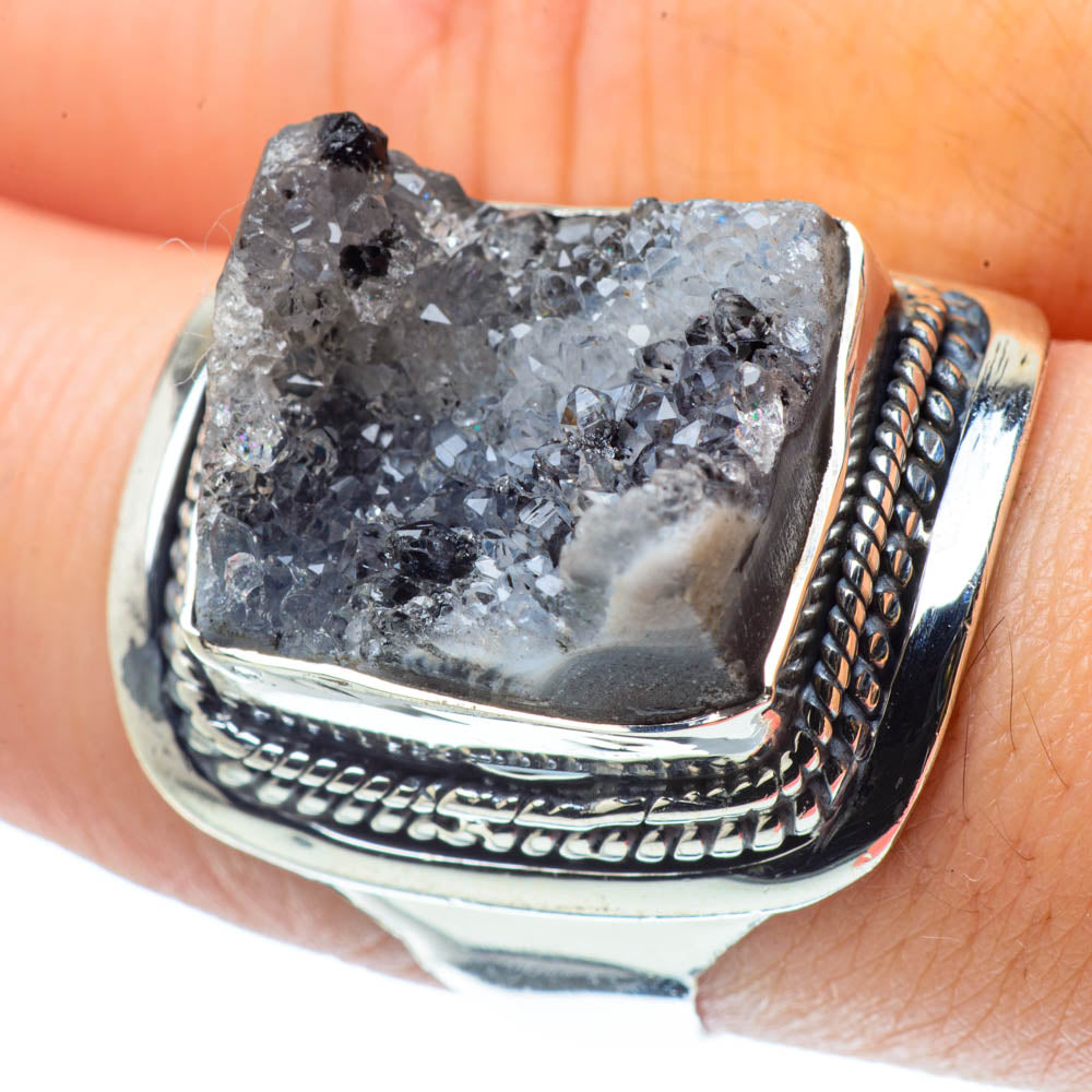 Desert Druzy Rings handcrafted by Ana Silver Co - RING30798