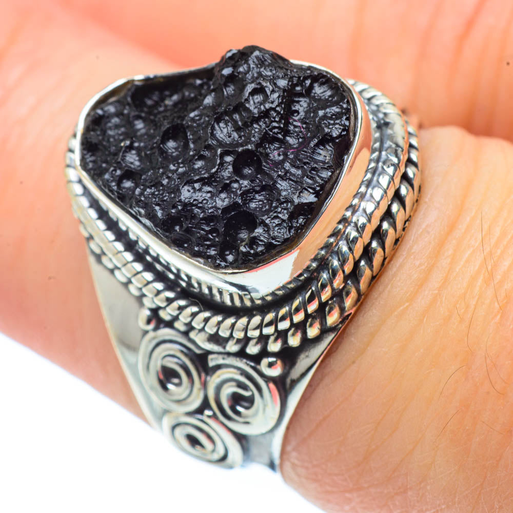 Tektite Rings handcrafted by Ana Silver Co - RING30902