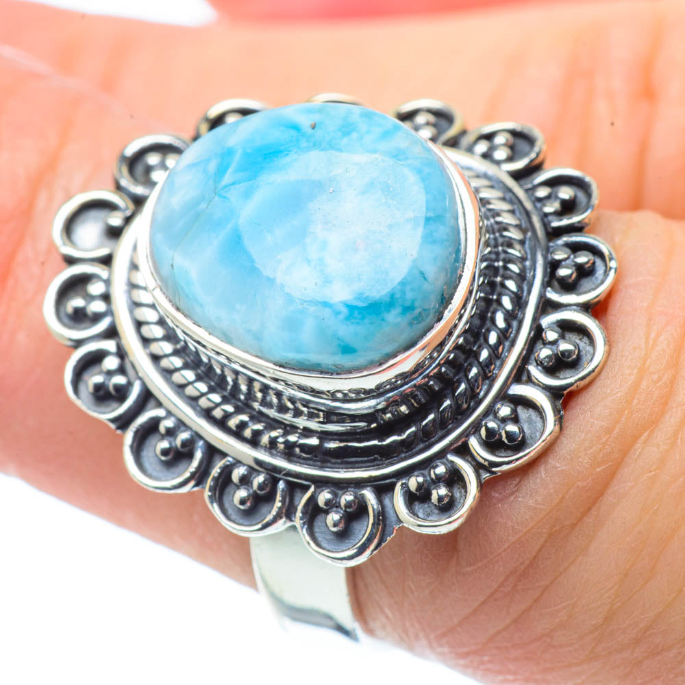 Larimar Rings handcrafted by Ana Silver Co - RING30957