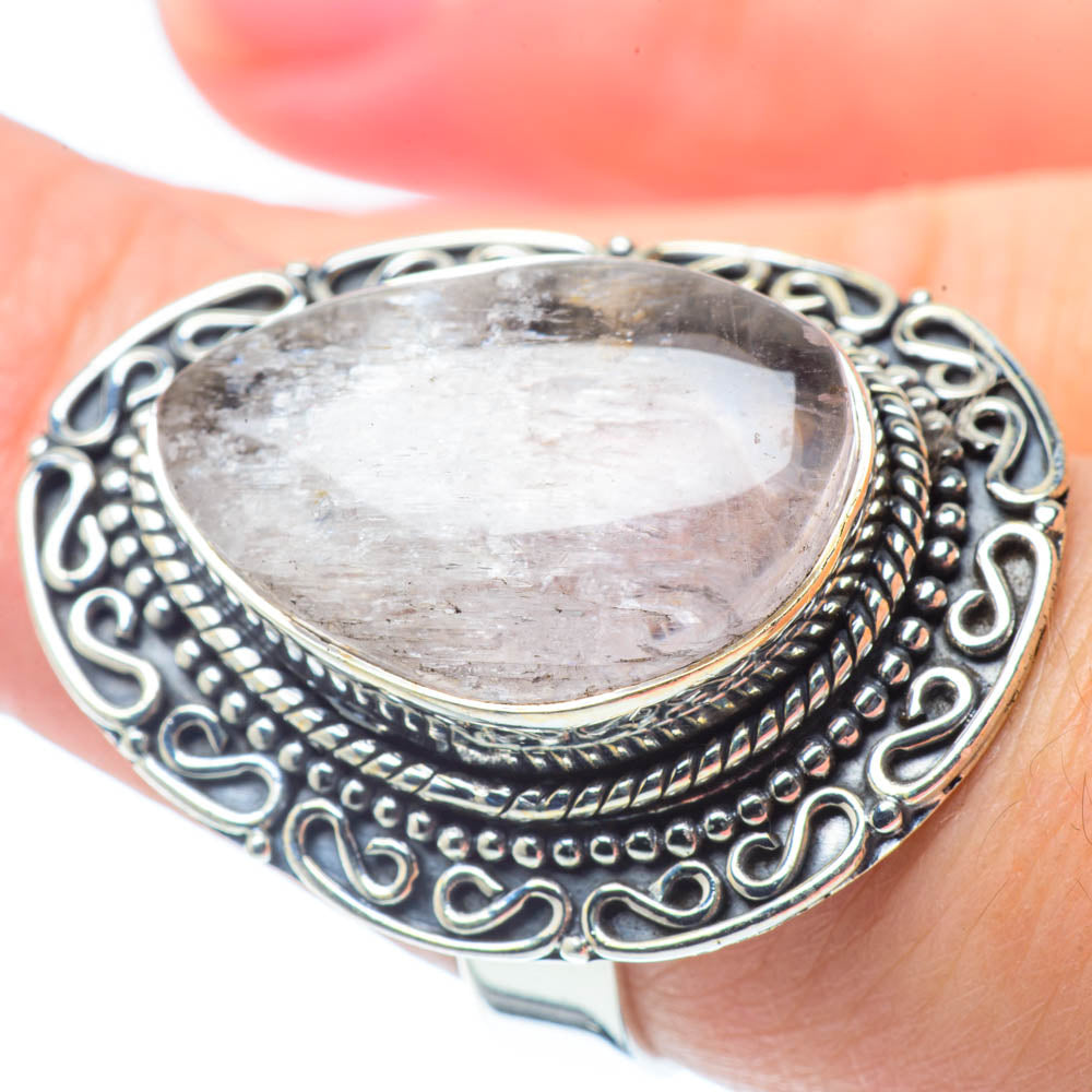 Rainbow Moonstone Rings handcrafted by Ana Silver Co - RING31043