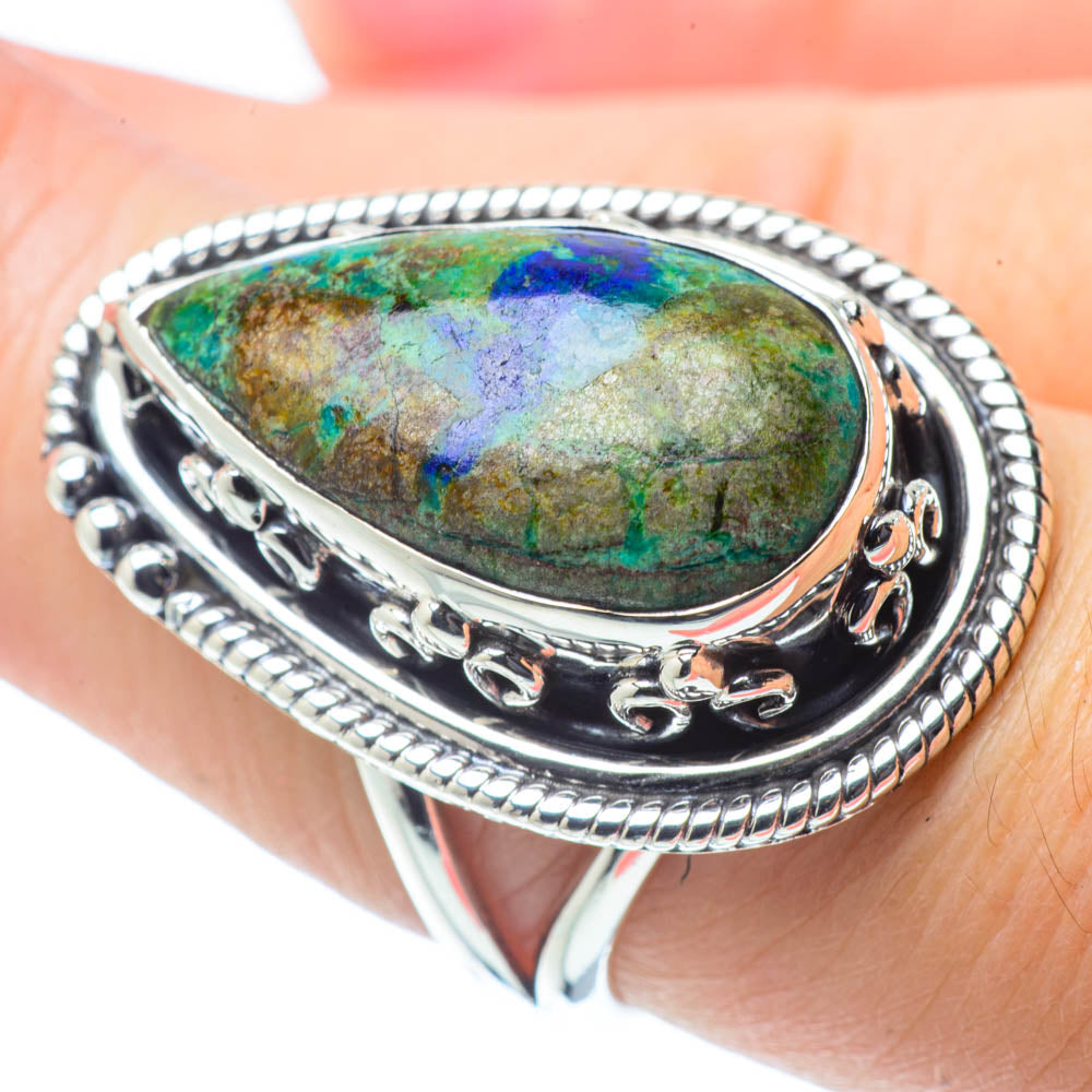 Azurite Rings handcrafted by Ana Silver Co - RING31051