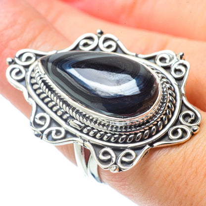Psilomelane Rings handcrafted by Ana Silver Co - RING31123
