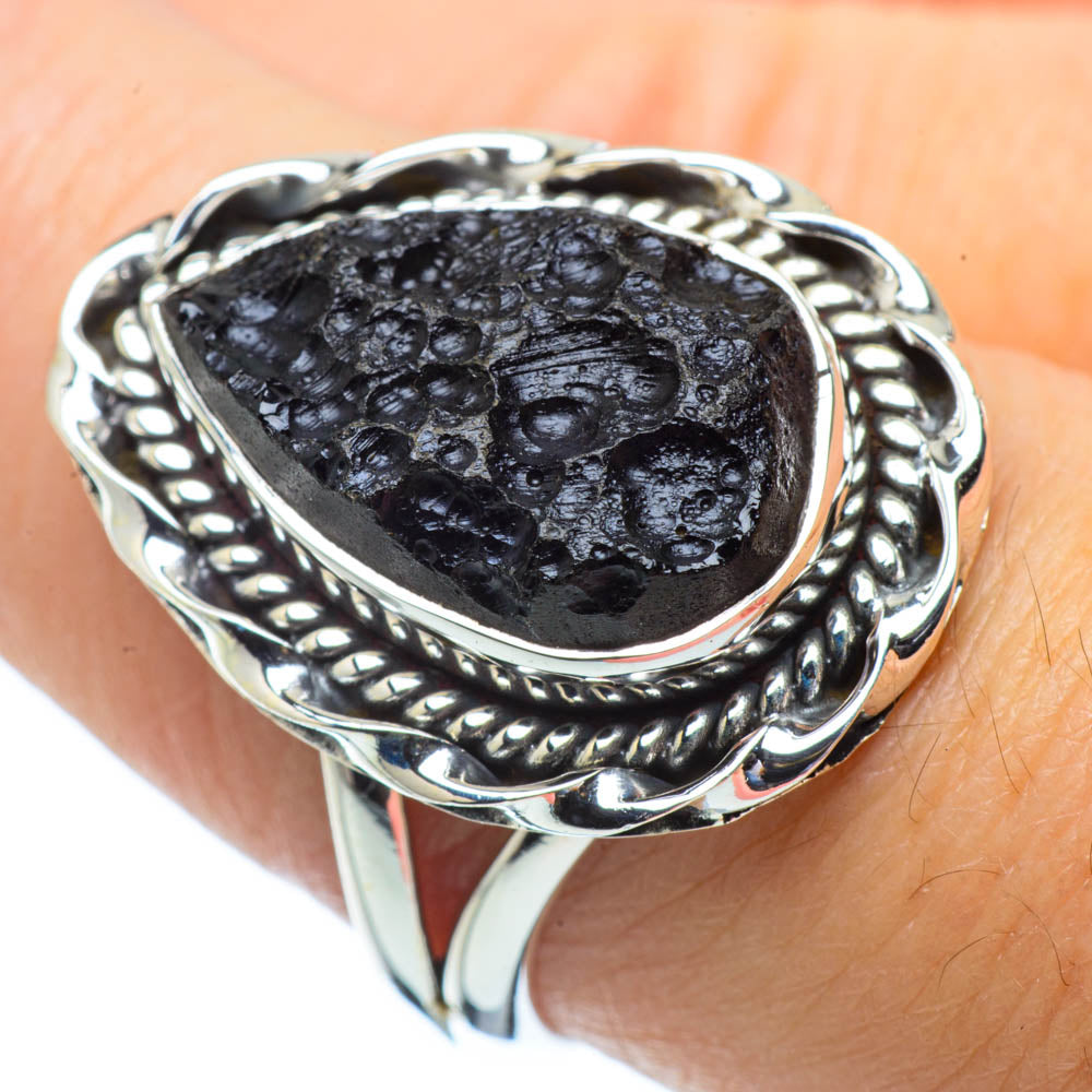 Tektite Rings handcrafted by Ana Silver Co - RING31268